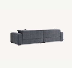 Aluxo Dakota 4 seater with Chaise in Charcoal Boucle Aluxo