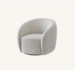 Aluxo Nolita Boucle Teddy Sofa and Accent Chair Aluxo