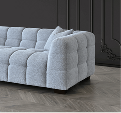 Aluxo Tribeca Sofa Range in Pearl Boucle Fabric