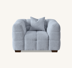 Aluxo Tribeca Sofa Range in Pearl Boucle Fabric Aluxo