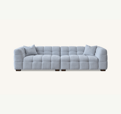 Aluxo Tribeca Sofa Range in Pearl Boucle Fabric Aluxo