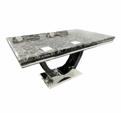 Arial Chrome Dining Table