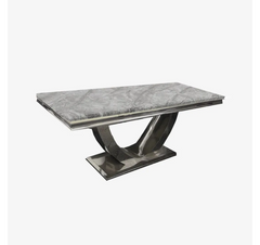 Arial Chrome Dining Table SOLID FURNITURE