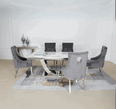 Arial Chrome Dining Table