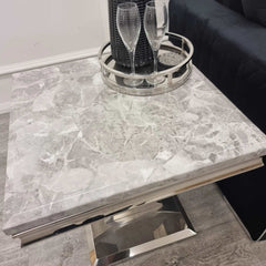 stainless steel  Ariana Lamp Table_SOLID FURNITURE UK