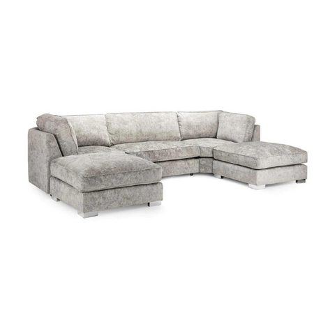 Bishop U Shape Sofa High Back Truffle SOLID FURNITURE