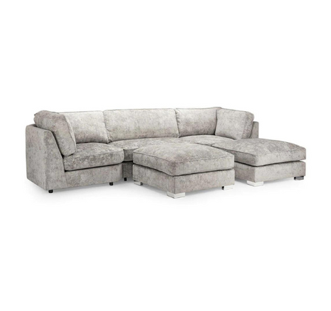 Bishop U Shape Sofa High Back Truffle SOLID FURNITURE