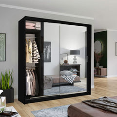 CHICAGO BLACK WARDROBE SOLID FURNITURE LTD