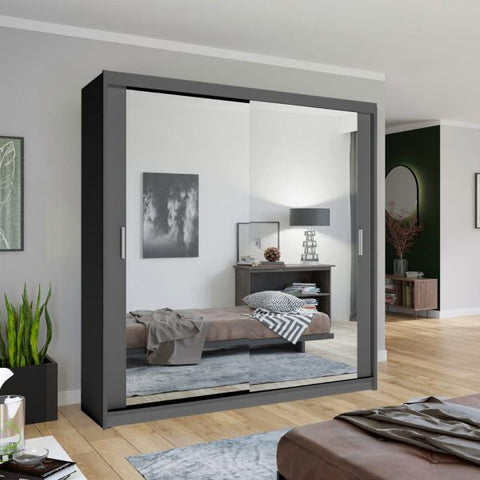 CHICAGO GREY WARDROBE SOLID FURNITURE LTD