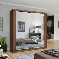 CHICAGO WALNUT WARDROBE SOLID FURNITURE LTD