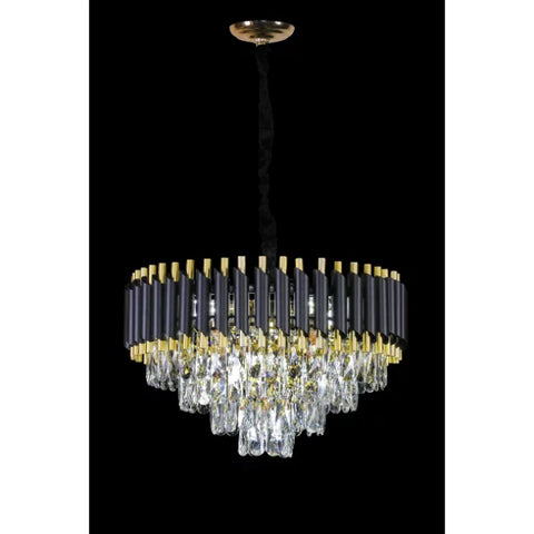 Silver Tear Crystal Chandelier SOLID FURNITURE LTD