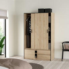 Line Wardrobe with 2 Sliding Doors