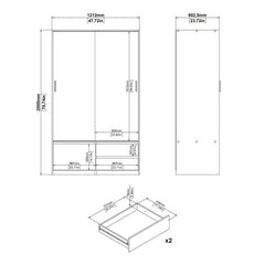 Dimensions of Line Wardrobe 