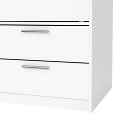 Line Wardrobe 4 Drawers, White