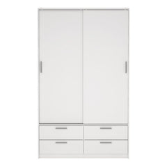 Line Wardrobe with 2 Sliding Doors 