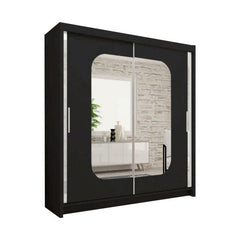 MARIKA BLACK WARDROBE SOLID FURNITURE LTD