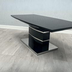 Milan Black Coffee Table Solid Furniture UK