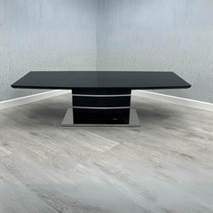 Milan Black Coffee Table Solid Furniture UK