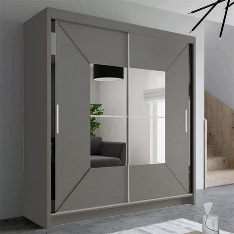 NICOLE GREY WARDROBE SOLID FURNITURE LTD