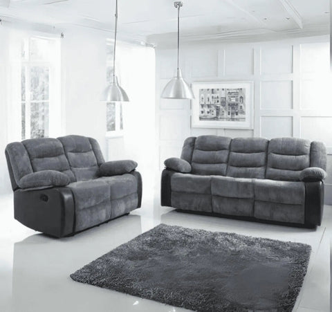 3+2 Rio Cord Fabric Recliner Sofa