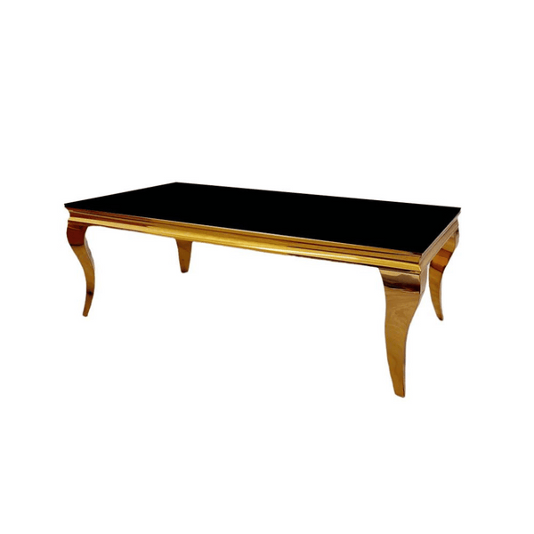 Louis Black Gold Coffee Table SOLID FURNITURE LTD