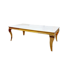 Louis White Gold Coffee Table SOLID FURNITURE LTD