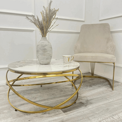 Spiro Gold Coffee Table