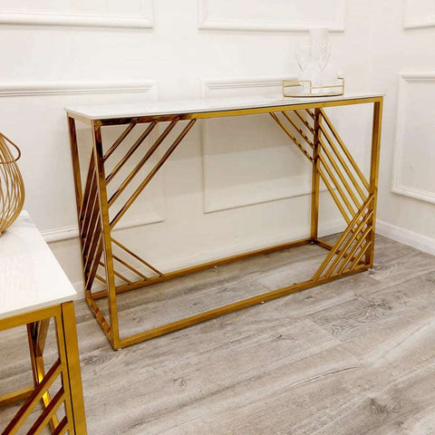 Azure Gold Console Table