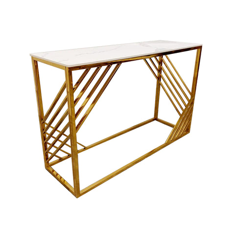 Azure Gold Console Table SOLID FURNITURE LTD