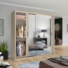 CHICAGO OAK WARDROBE SOLID FURNITURE LTD