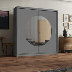 MOON MIRROR WARDROBE SOLID FURNITURE LTD