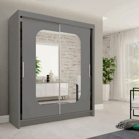 MARIKA GREY WARDROBE SOLID FURNITURE LTD