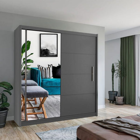 VISION GREY WARDROBES SOLID FURNITURE LTD