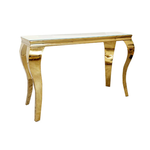 LOUIS GOLD CONSOLE TABLE SOLID FURNITURE LTD