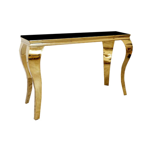 LOUIS GOLD CONSOLE TABLE SOLID FURNITURE LTD