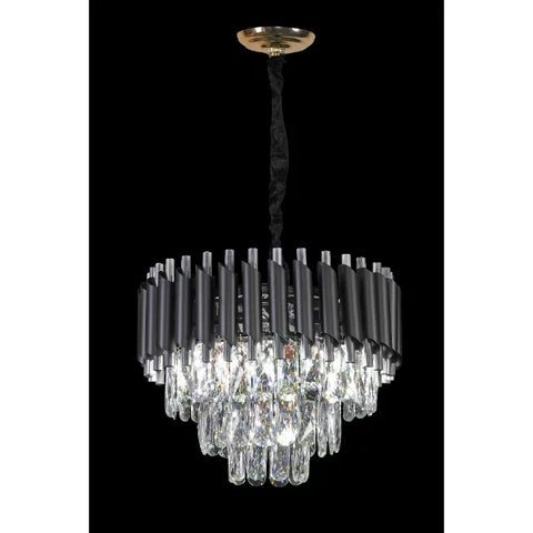 Silver Tear Crystal Chandelier SOLID FURNITURE LTD