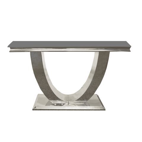 ARIAL MARBLE CONSOLE TABLE SOLID FURNITURE LTD