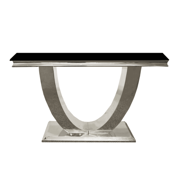 ARIAL MARBLE CONSOLE TABLE SOLID FURNITURE LTD