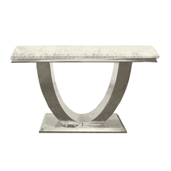 ARIAL MARBLE CONSOLE TABLE SOLID FURNITURE LTD