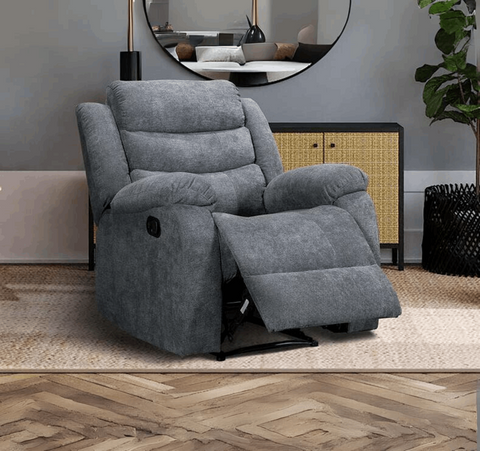 Sorrento Recliner Armchair Fabric Grey