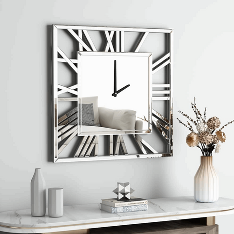 Numeral Mirrored Wall Clock