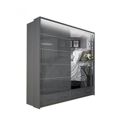 SYCYLIA 205 cm WARDROBE SOLID FURNITURE LTD