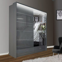 SYCYLIA 150cm WARDROBE SOLID FURNITURE LTD