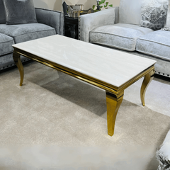 Louis Cream & Gold Coffee Table