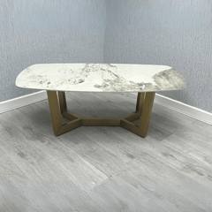 Sorrento Ceramic Gold Coffee Table