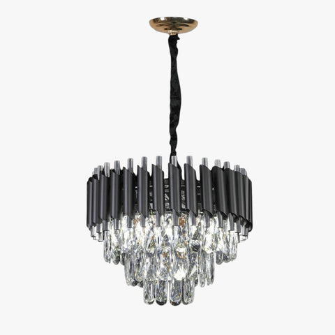 Silver Tear Crystal Chandelier SOLID FURNITURE LTD