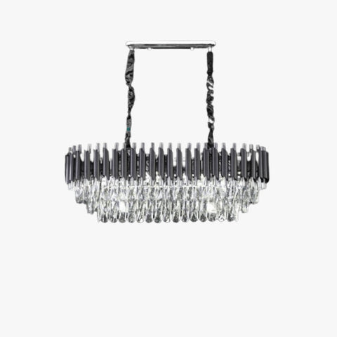 Silver Tear Crystal Chandelier SOLID FURNITURE LTD