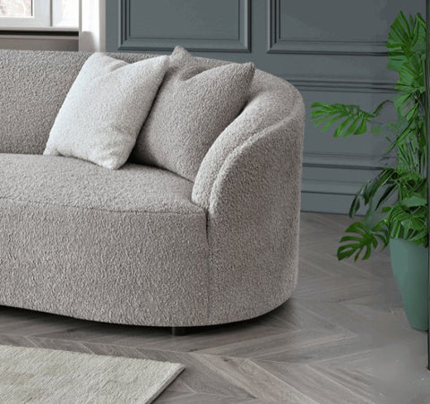 Aluxo Nolita Boucle Teddy Sofa and Accent Chair - SOLID FURNITURE LTD