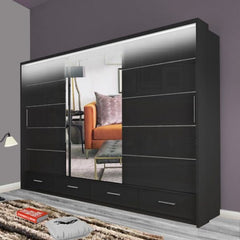 SYCYLIA 255 cm WARDROBE SOLID FURNITURE LTD